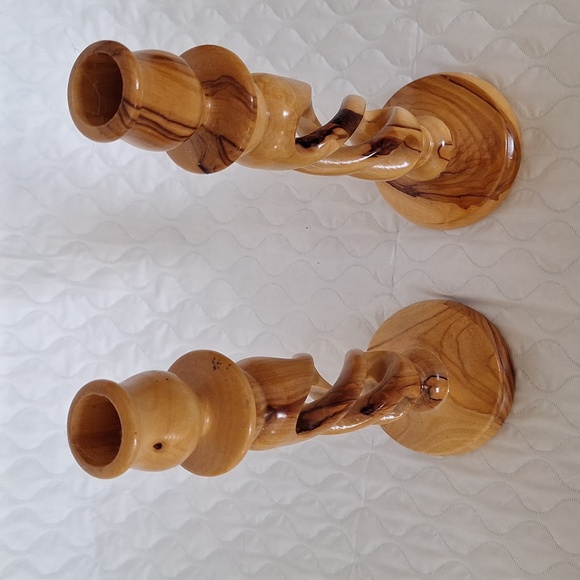 Wooden Candle Sticks - Picture 2 of 4